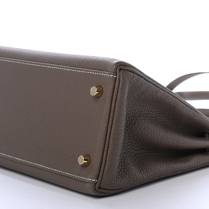 Hermes Togo Kelly Retourne 28 Etoupe 8 of 10