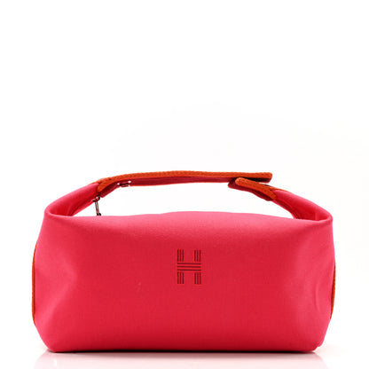 Hermes Canvas Large Bride-A-Brac Pouch Hibiscus 1 of 10
