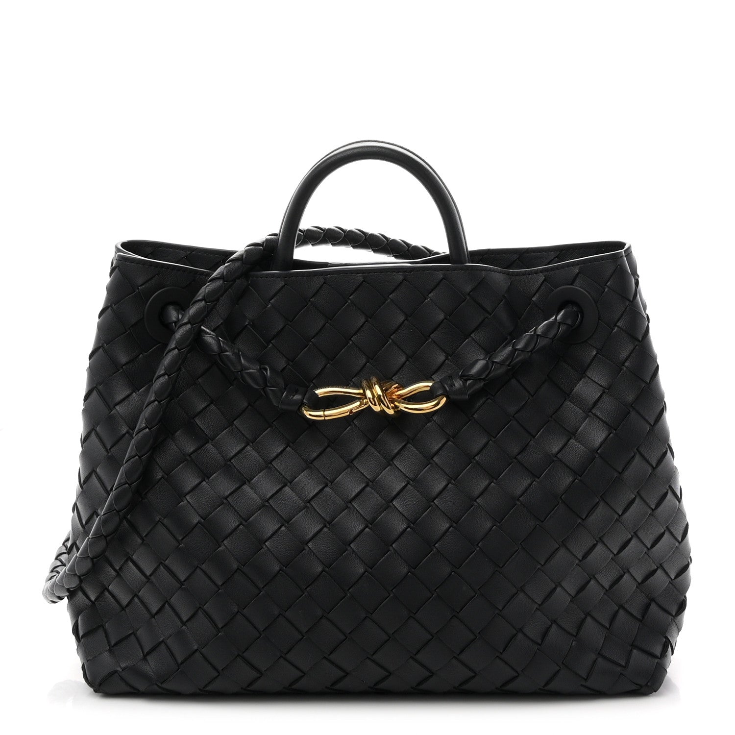 Bottega Veneta Nappa Intrecciato Medium Andiamo Shoulder Bag Space 1 of 9