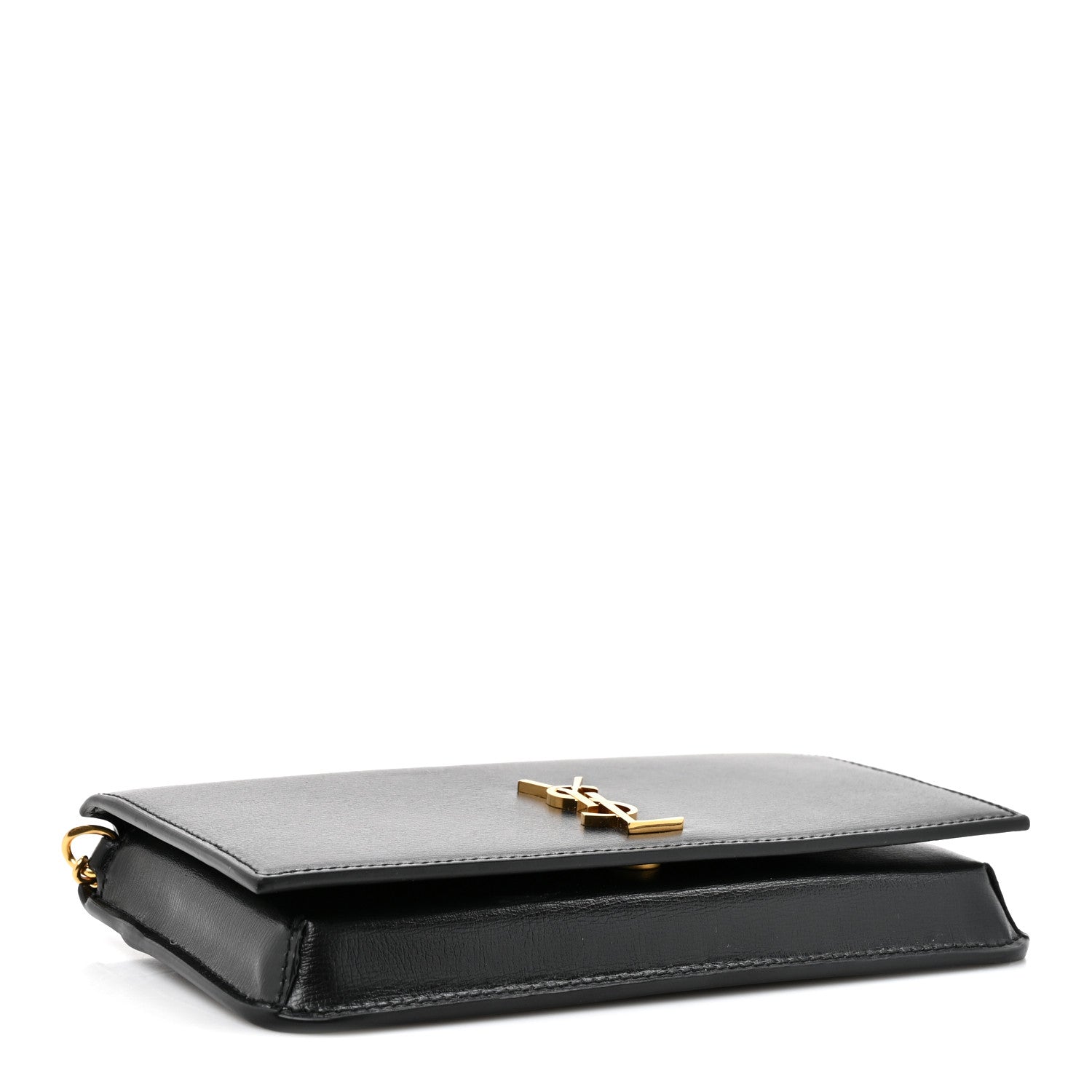Saint Laurent Calfskin Monogram Cassandre Phone Holder With Strap Black Black 6 of 21