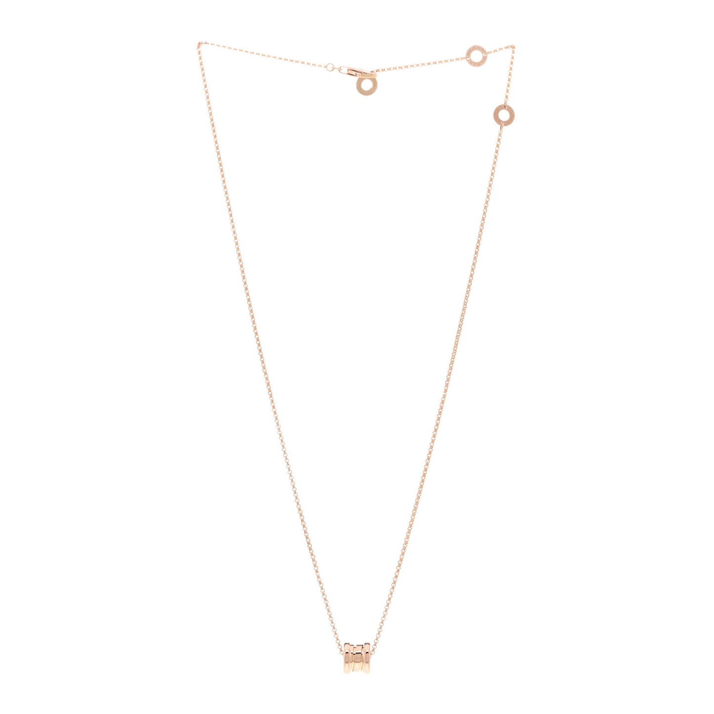 18K Rose Gold Mini B.Zero1 Pendant Necklace