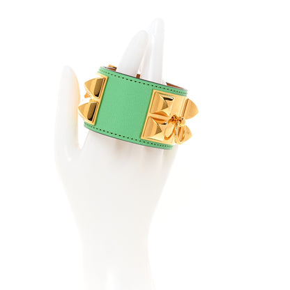 Hermes Chevre Chamkila Collier de Chien CDC Bracelet T2 Vert Comics 2 of 6