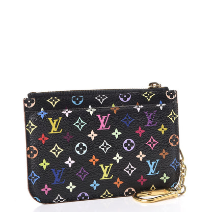 Louis Vuitton Monogram Multicolor Key Pouch Black Violet 3 of 10