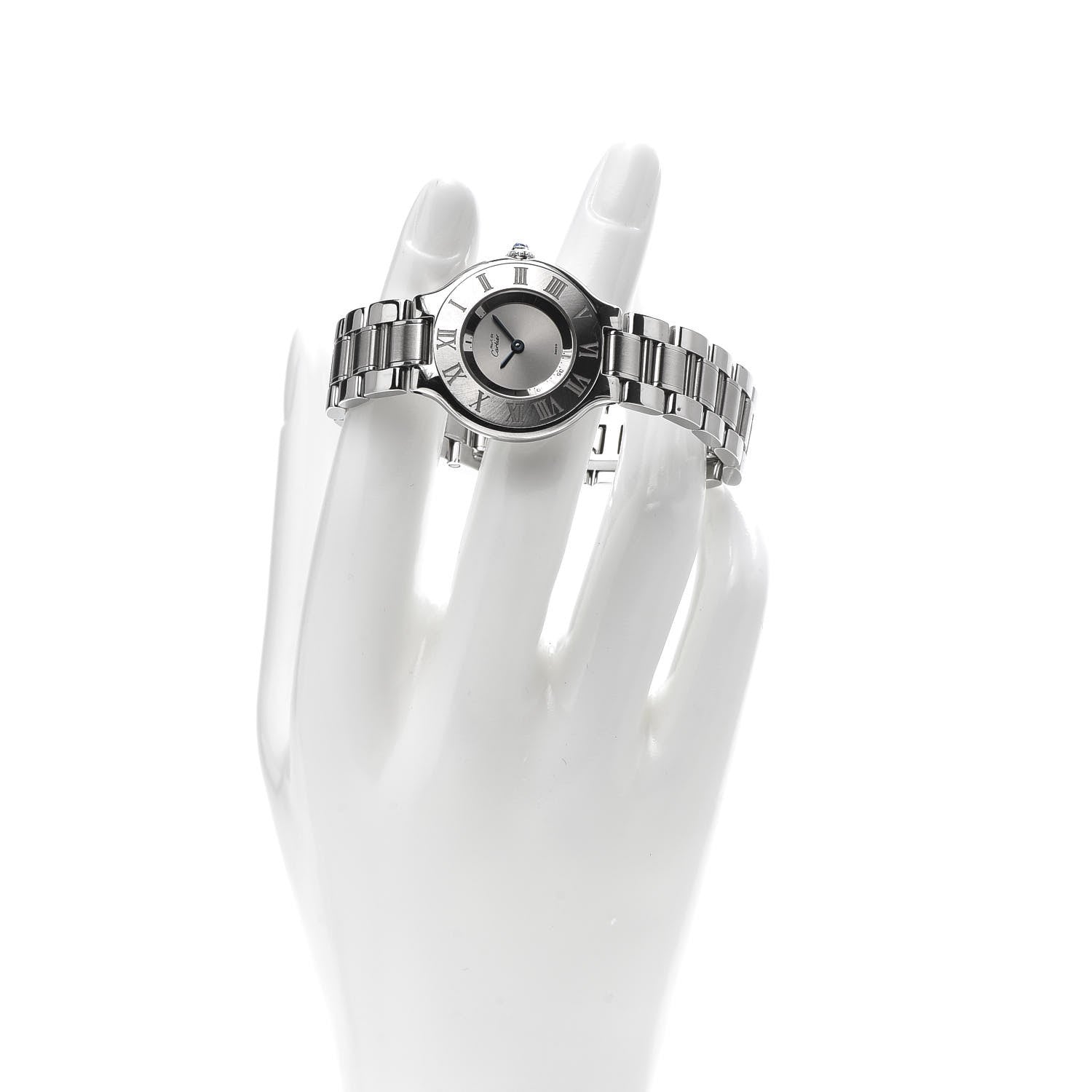 Cartier Stainless Steel 28mm Must De 21 Quartz Watch 2 of 6