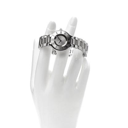Cartier Stainless Steel 28mm Must De 21 Quartz Watch 2 of 6