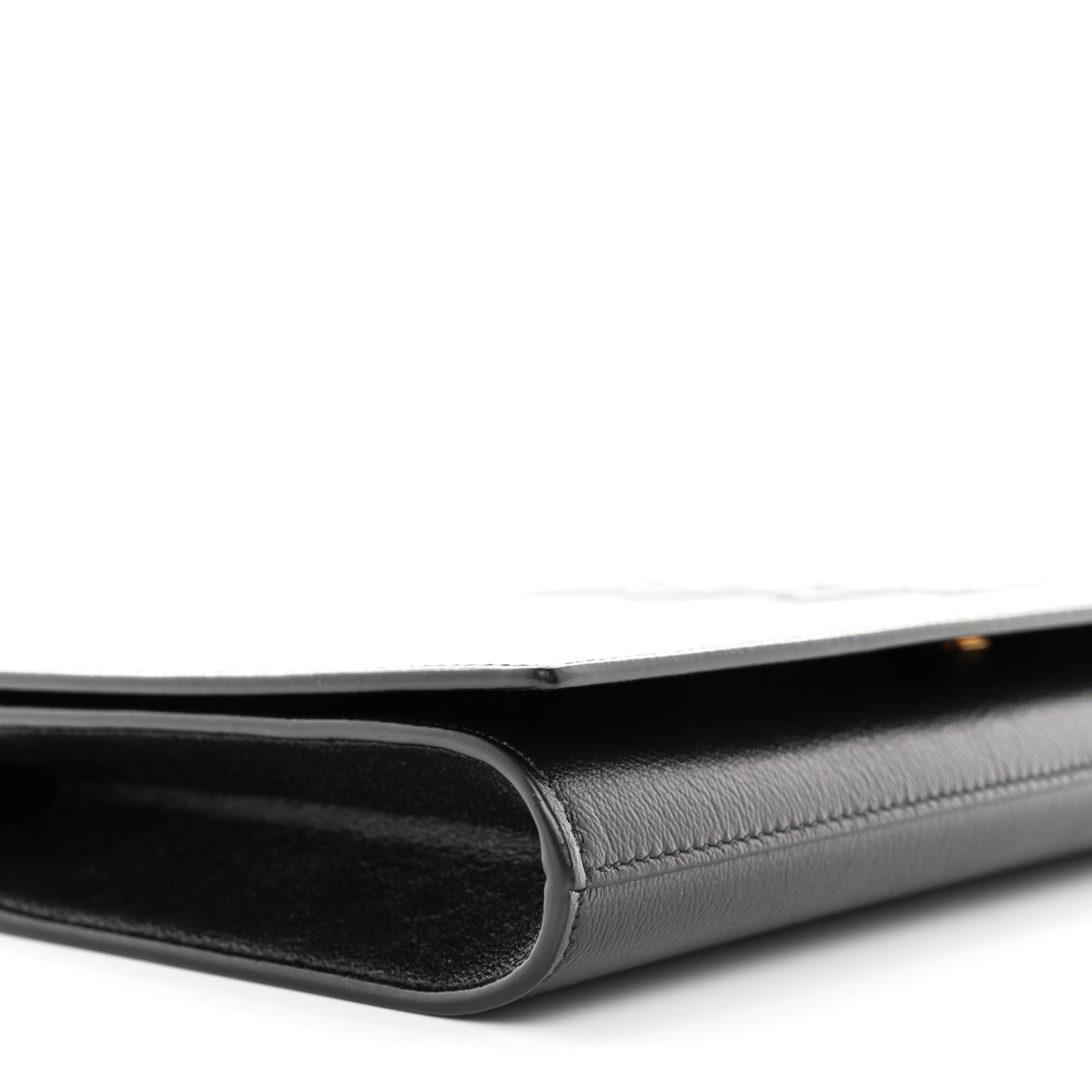 Calfskin Monogram Large Belle De Jour Clutch Black