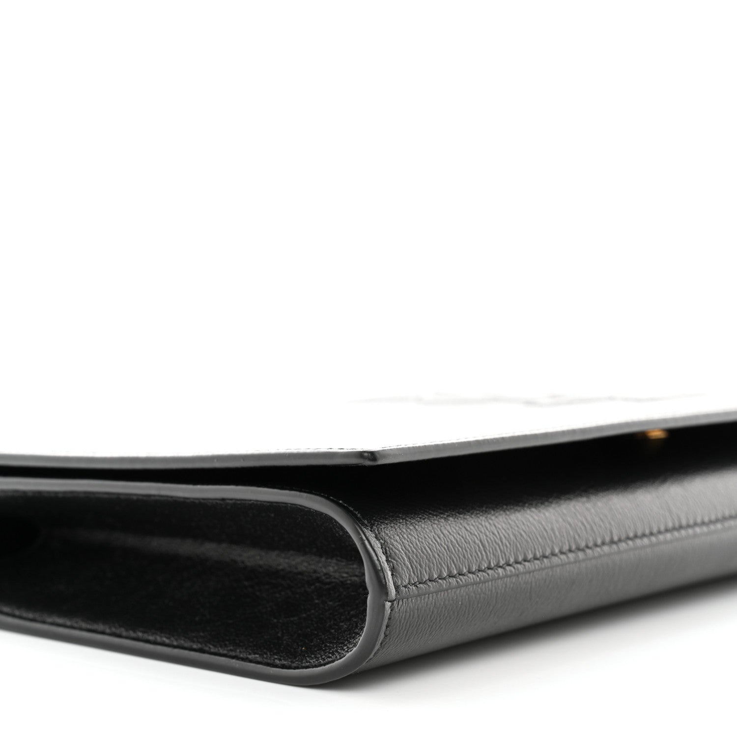 Saint Laurent Calfskin Monogram Large Belle De Jour Clutch Black 10 of 11