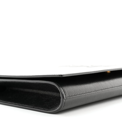 Saint Laurent Calfskin Monogram Large Belle De Jour Clutch Black 10 of 11
