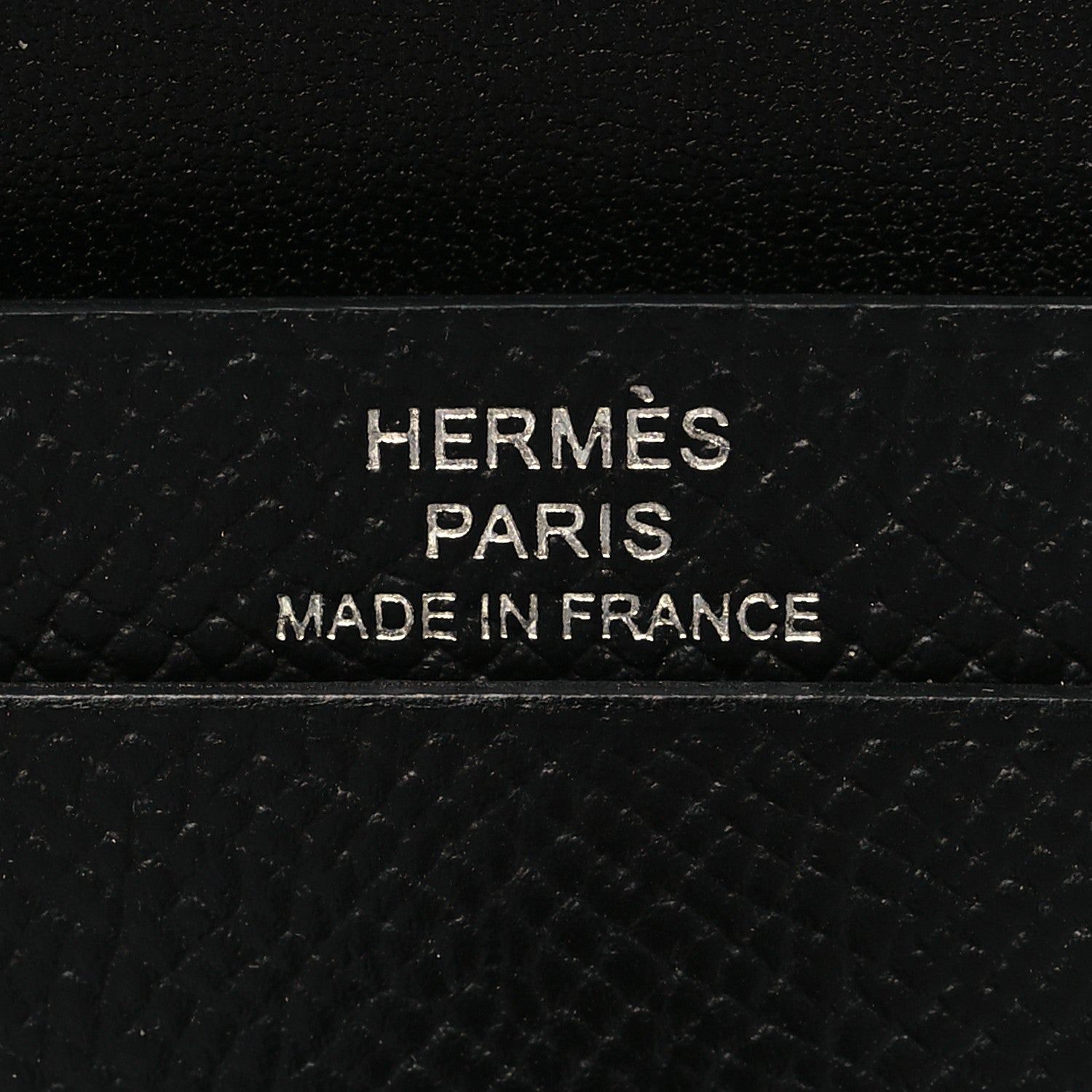 Hermes Epsom Monochrome Bearn Card Holder Wallet Black 6 of 9