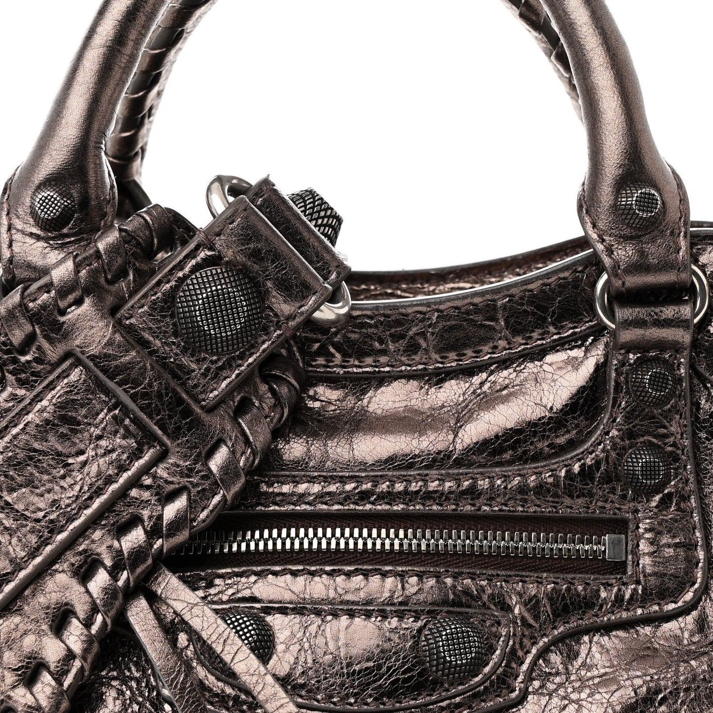 Metallic Agneau Arena Neo Cagole City Dark Bronze