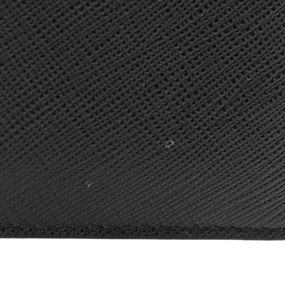 Prada Saffiano Shine Bi-Fold Wallet Black 9 of 9