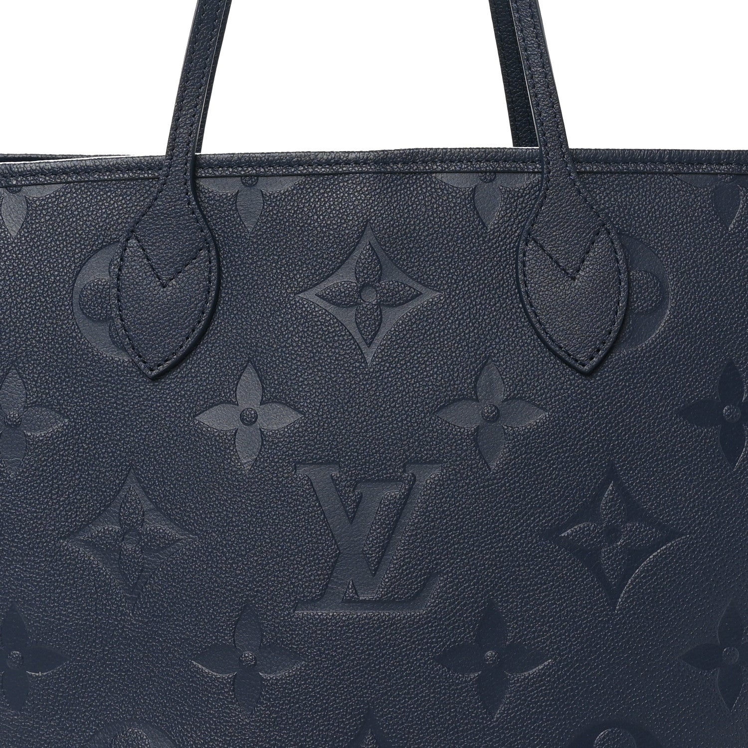 Louis Vuitton Empreinte Monogram Giant Neverfull MM  Navy 8 of 10
