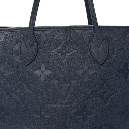 Louis Vuitton Empreinte Monogram Giant Neverfull MM  Navy 8 of 10