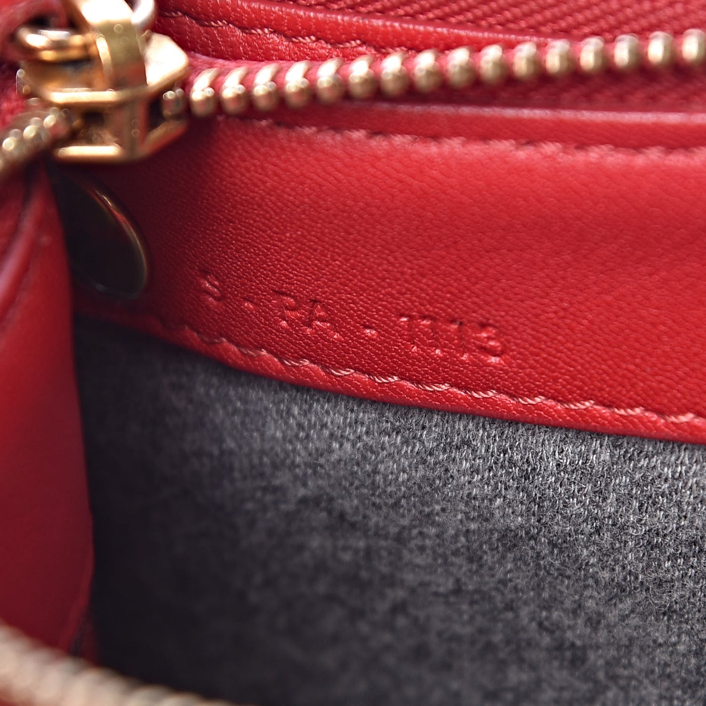 Lambskin Small Trio Crossbody Bag Red
