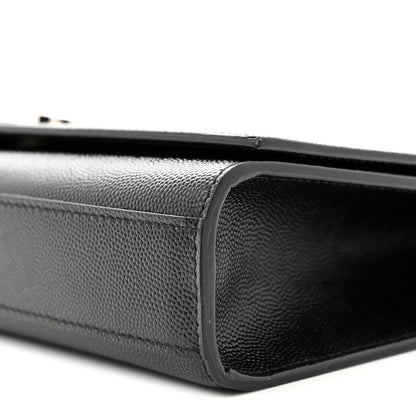 Saint Laurent Grain De Poudre Medium Classic Monogram Kate Satchel Black 10 of 11