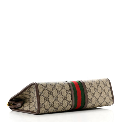 Gucci GG Supreme Monogram Web Ophidia GG Toiletry Case Beige New Acero 4 of 8