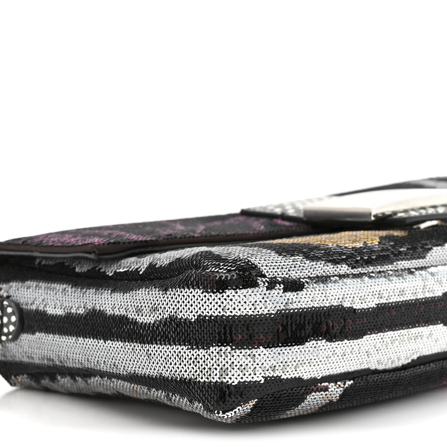 Night Butterfly Sequin Baguette Black Multicolor
