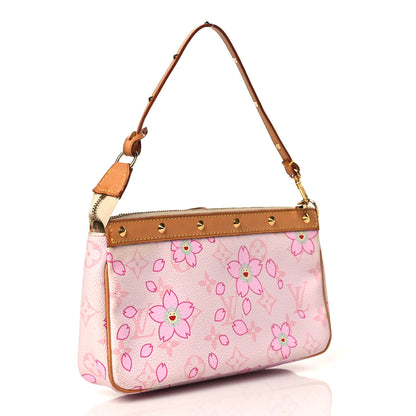 Louis Vuitton Monogram Cherry Blossom Pochette Accessories Pink 3 of 10