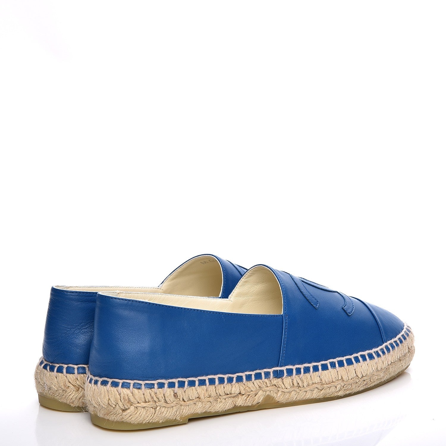 Chanel Lambskin CC Espadrilles 40 Blue 5 of 10