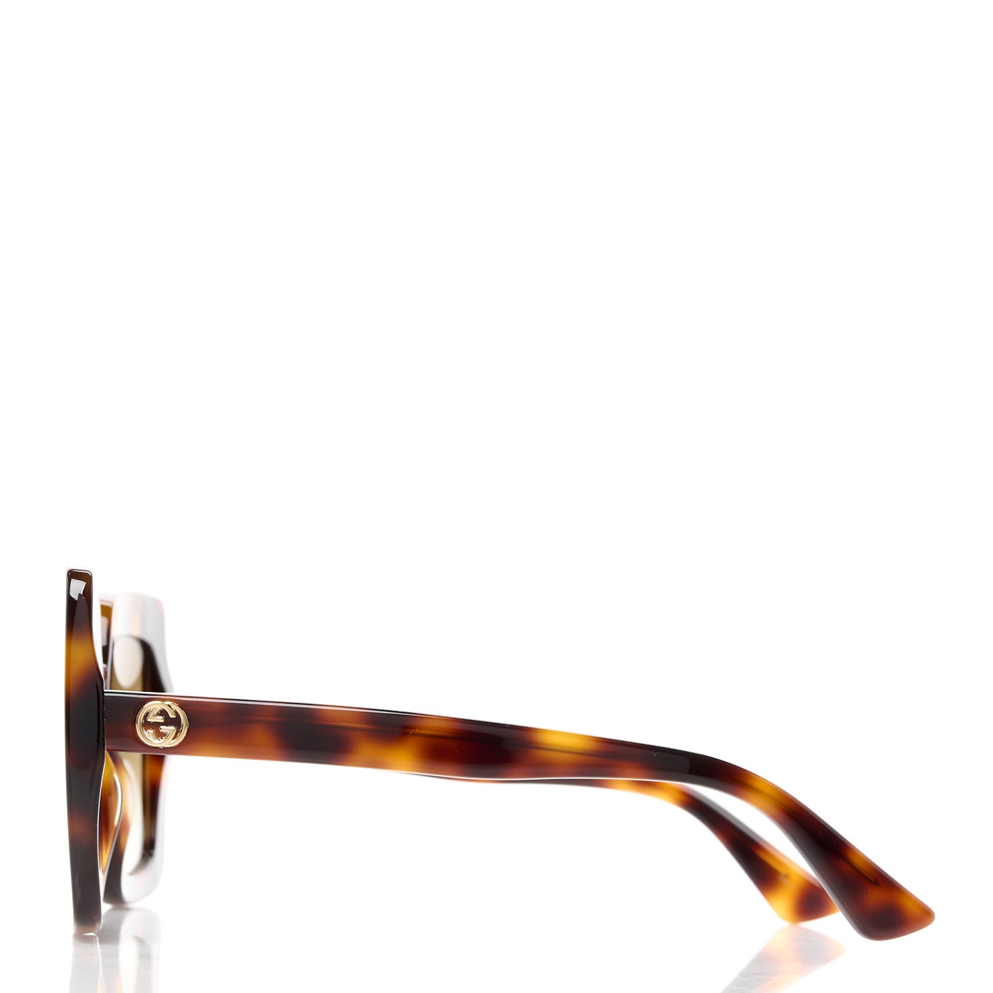 Acetate Oversize Sunglasses GG0328S Havana Brown