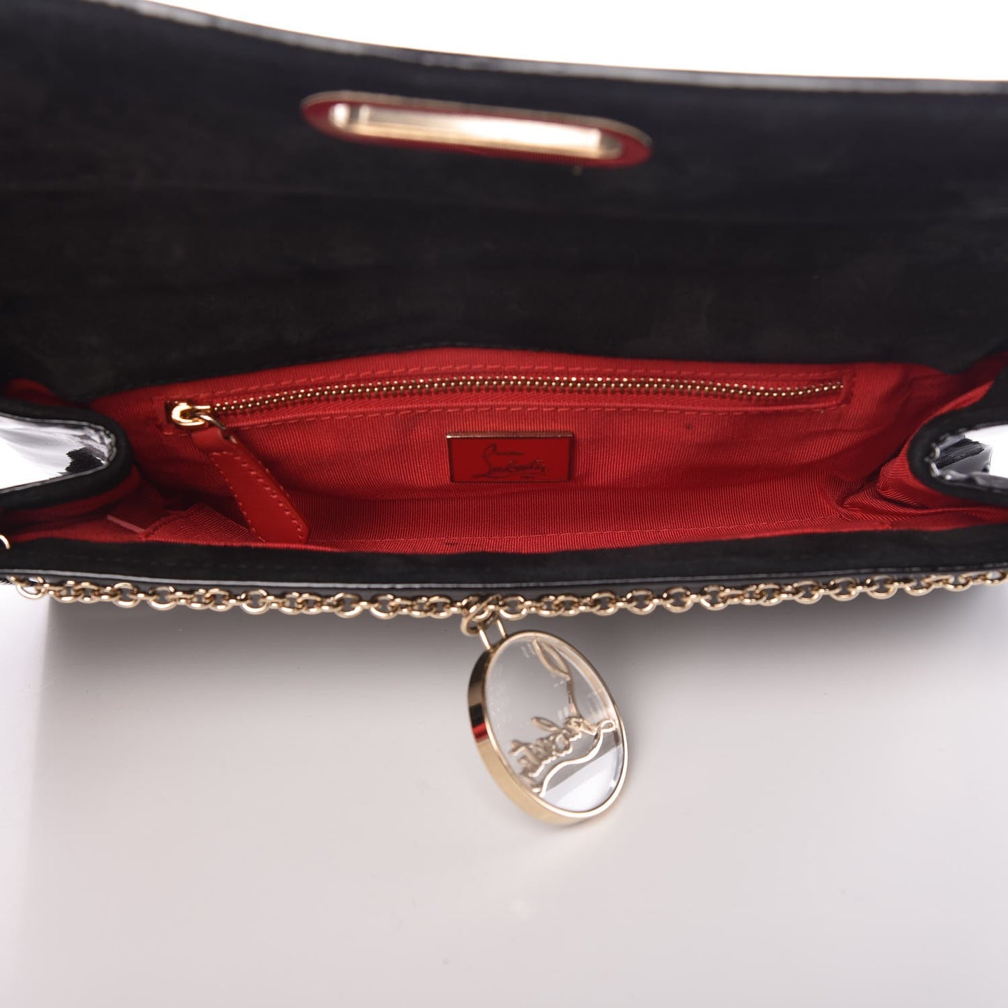 Patent Trash Riviera Clutch Black