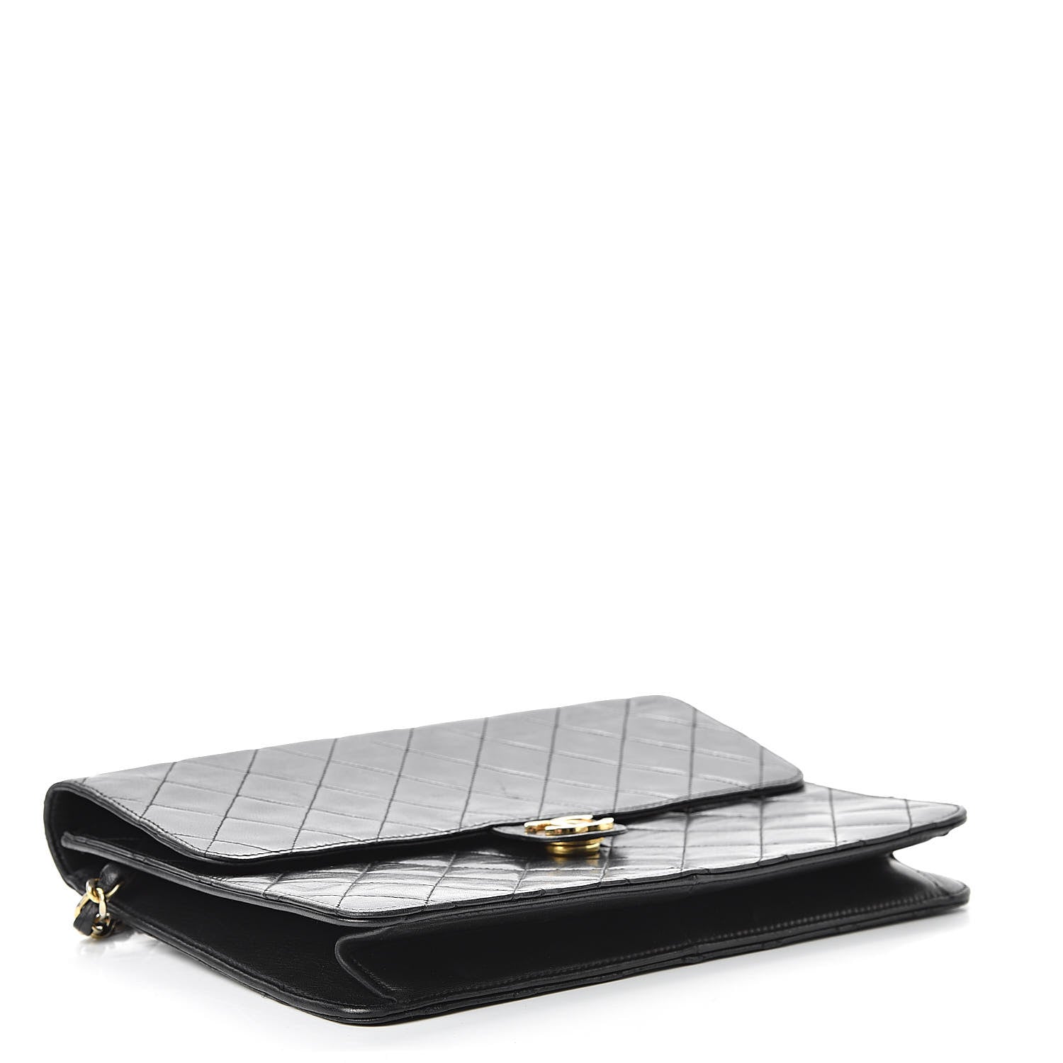 Chanel Lambskin Quilted Medium Single Flap Black 4 of 19