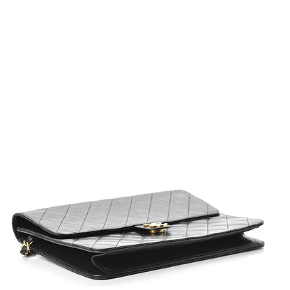 Chanel Lambskin Quilted Medium Single Flap Black 4 of 19