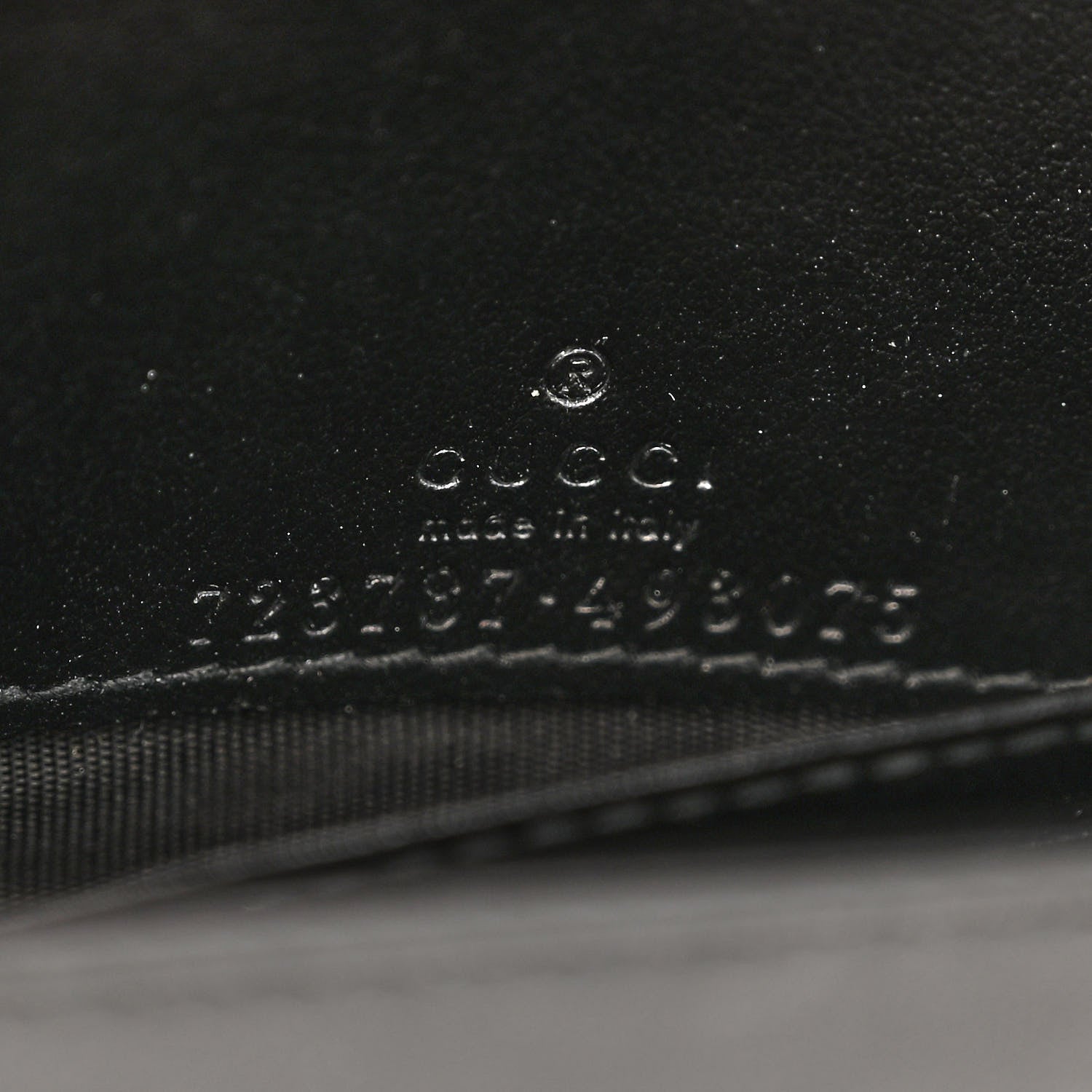 Gucci Calfskin GG Matelasse Chain Wallet Black 7 of 12
