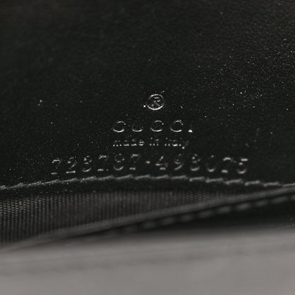 Gucci Calfskin GG Matelasse Chain Wallet Black 7 of 12