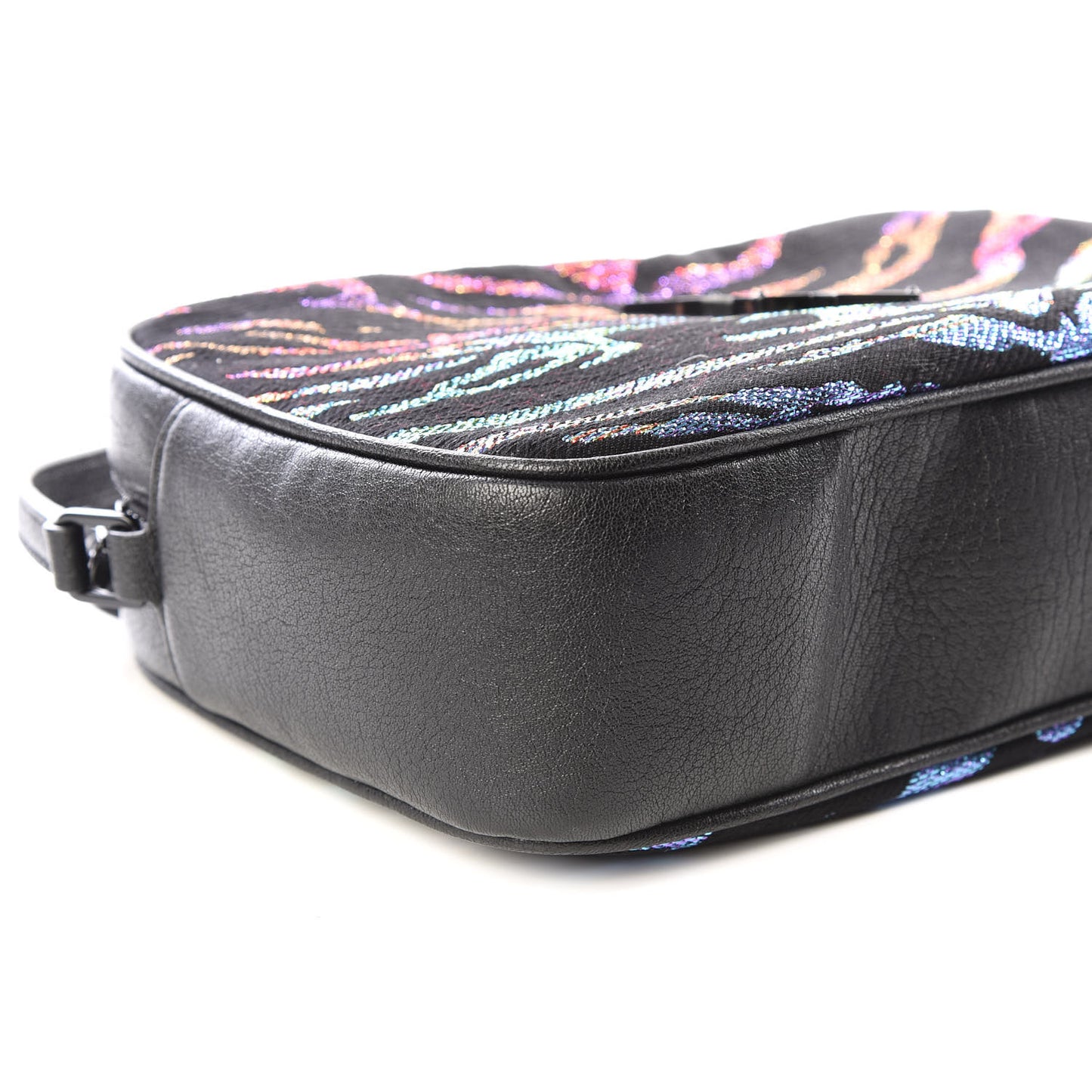 Canvas Calfskin Metallic Tiger Print Monogram Lou Camera Bag Multicolor