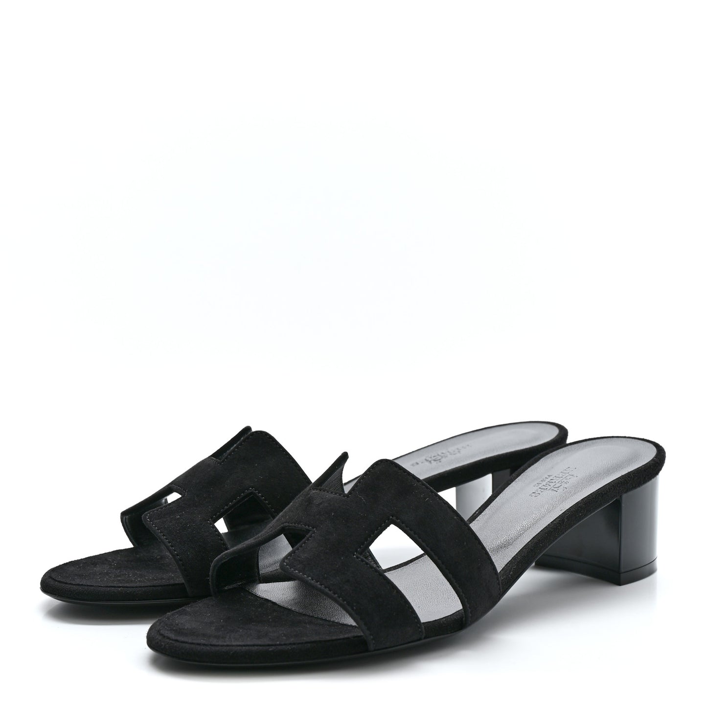 Suede Goatskin Oasis Sandals 38.5 Black