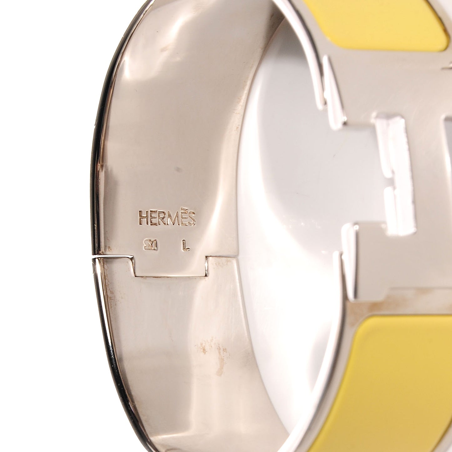Enamel Wide Clic Clac H Bracelet PM Yellow