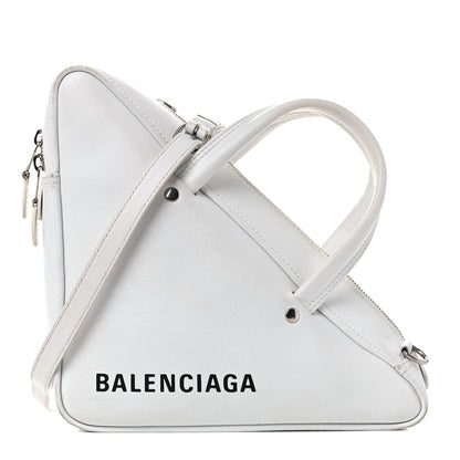 Balenciaga Calfskin S Triangle Duffle White 1 of 15