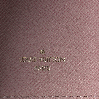 Louis Vuitton Damier Azur Victorine Wallet Rose Ballerine 6 of 9