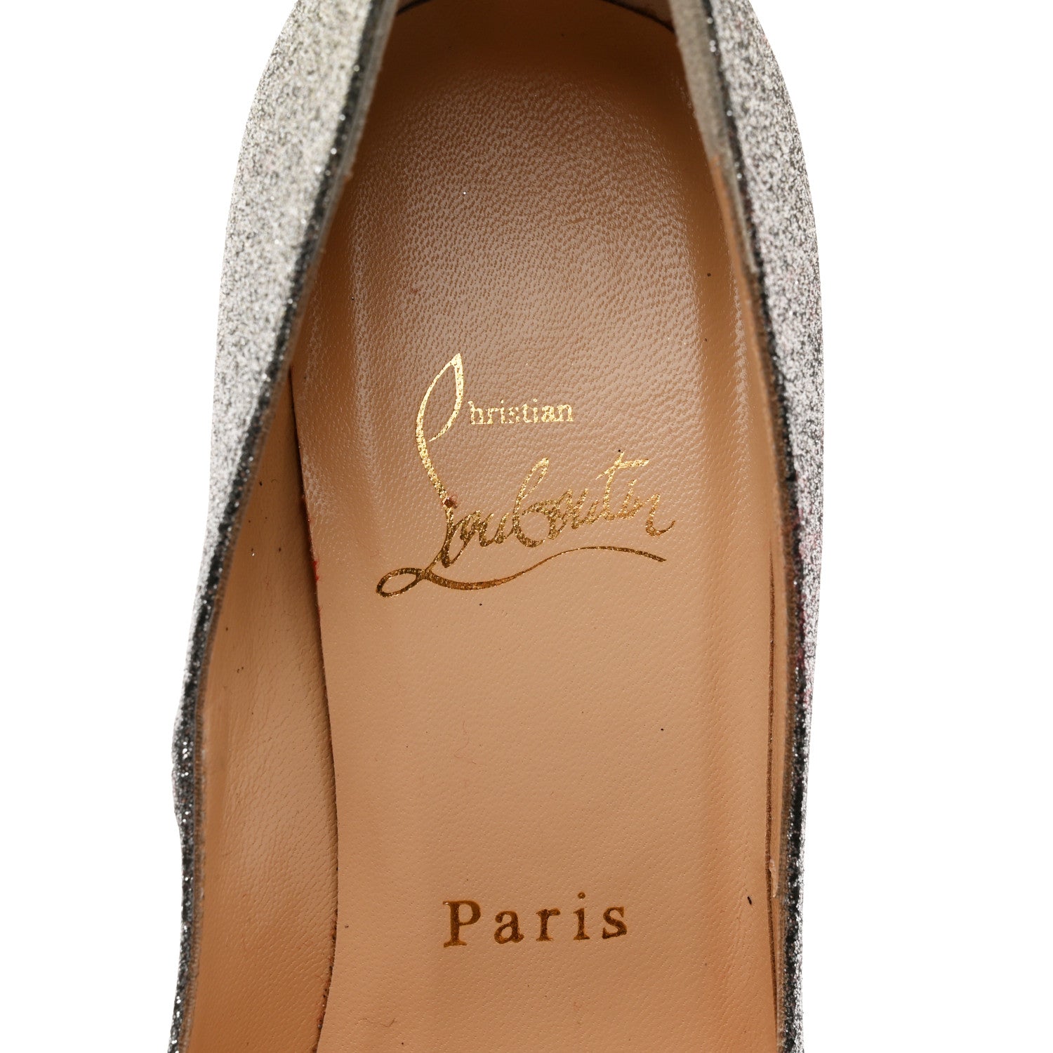 Christian Louboutin Glitter New Very Prive 120 Pumps 36 Drage Light Gold 6 of 9