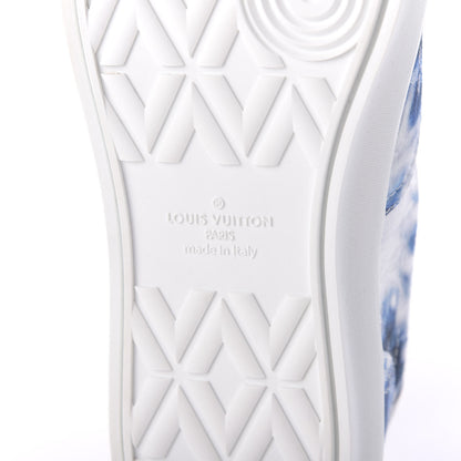 Louis Vuitton Denim Monogram Trocadero Tie Dye Sneakers 8.5 Marine 7 of 10