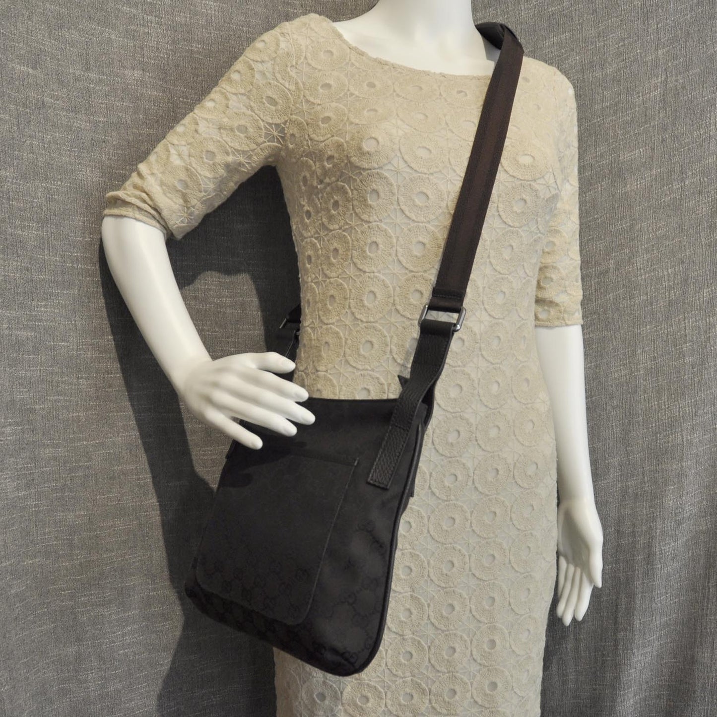 Monogram Messenger Bag Brown