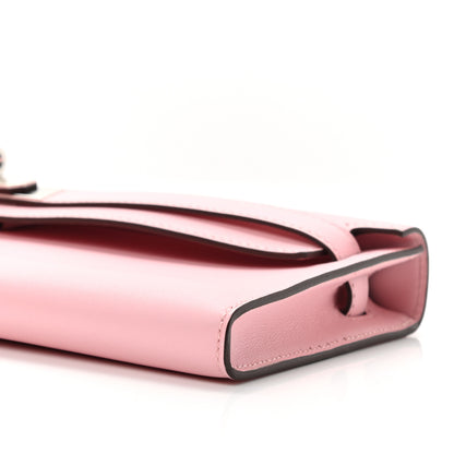 Hermes Swift Kelly Cut Clutch Pochette Rose Sakura 10 of 10