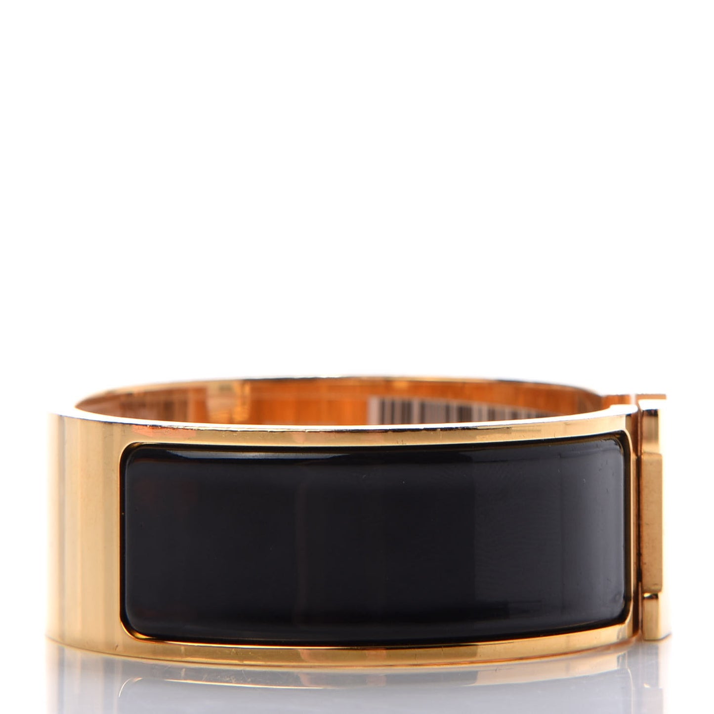 Enamel Wide Clic Clac H Bracelet PM Black