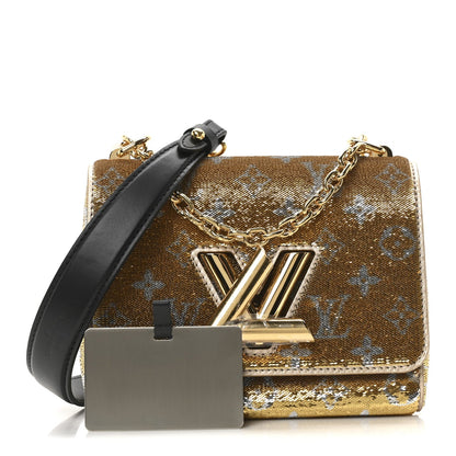 Louis Vuitton Monogram Sequins Twist PM Gold Silver 3 of 10