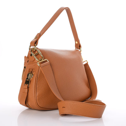 Tom Ford Pebbled Calfskin Medium Jennifer Whiskey 4 of 8
