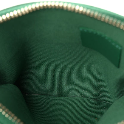 Chanel Lambskin Quilted Chanel 19 Zip Card Holder Wallet Green 5 of 9