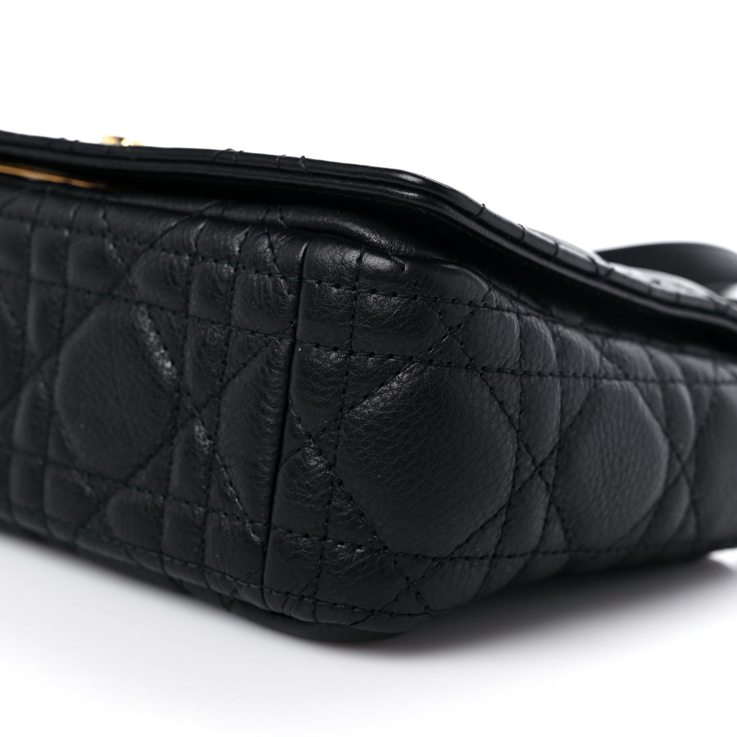 Calfskin Cannage Small Caro Bag Black