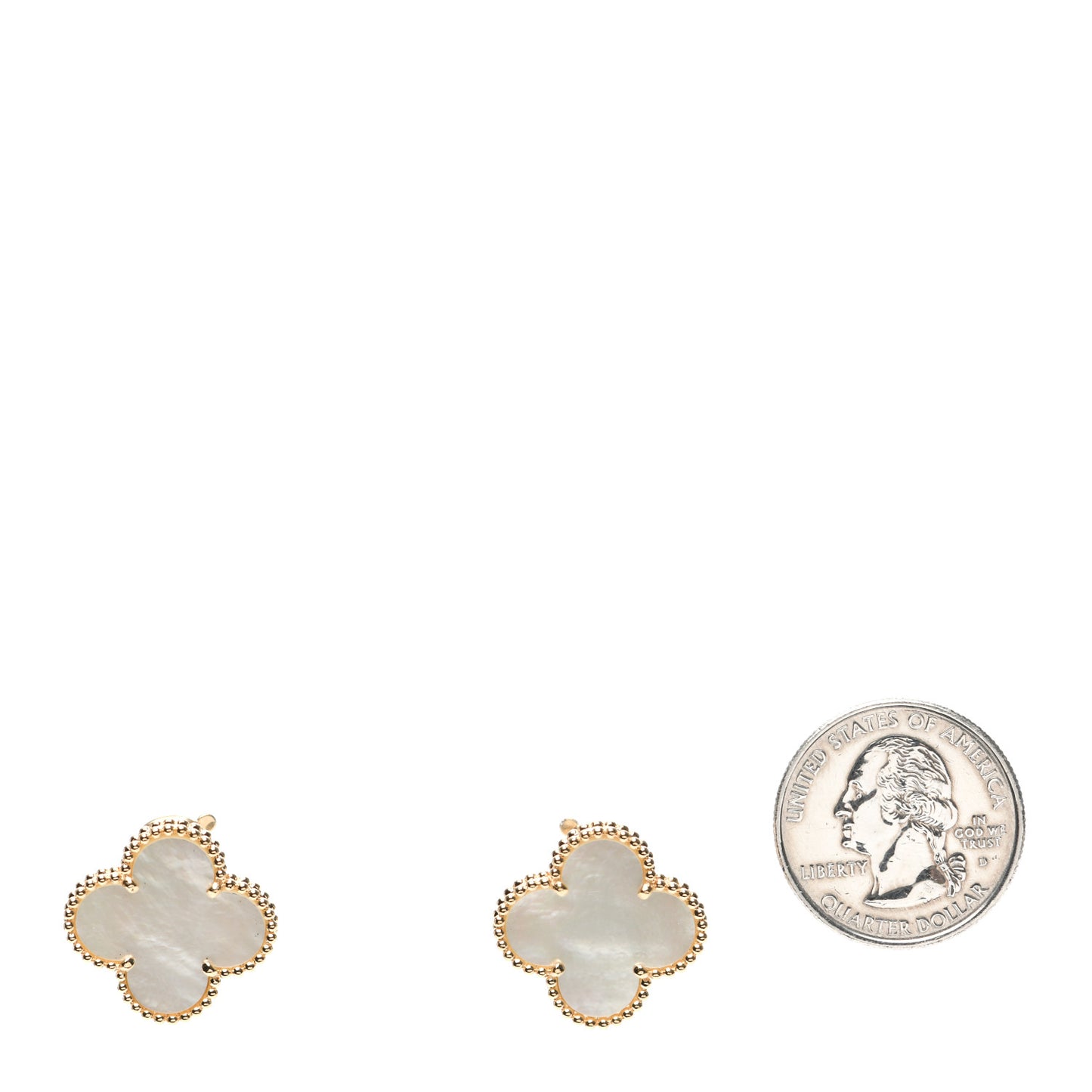 18K Yellow Gold Mother of Pearl Magic Alhambra Earrings