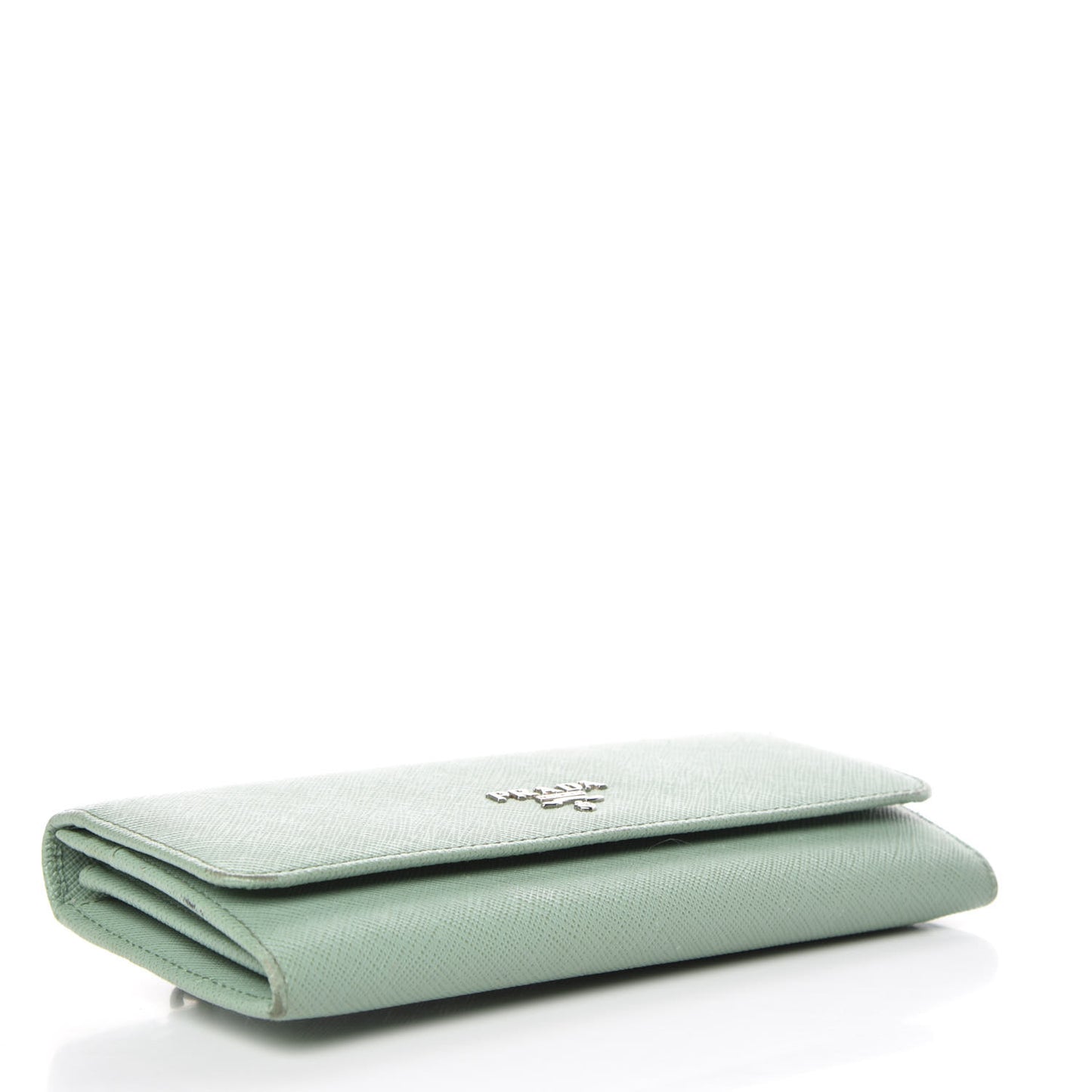 Saffiano Metal Continental Flap Wallet Acquamarina