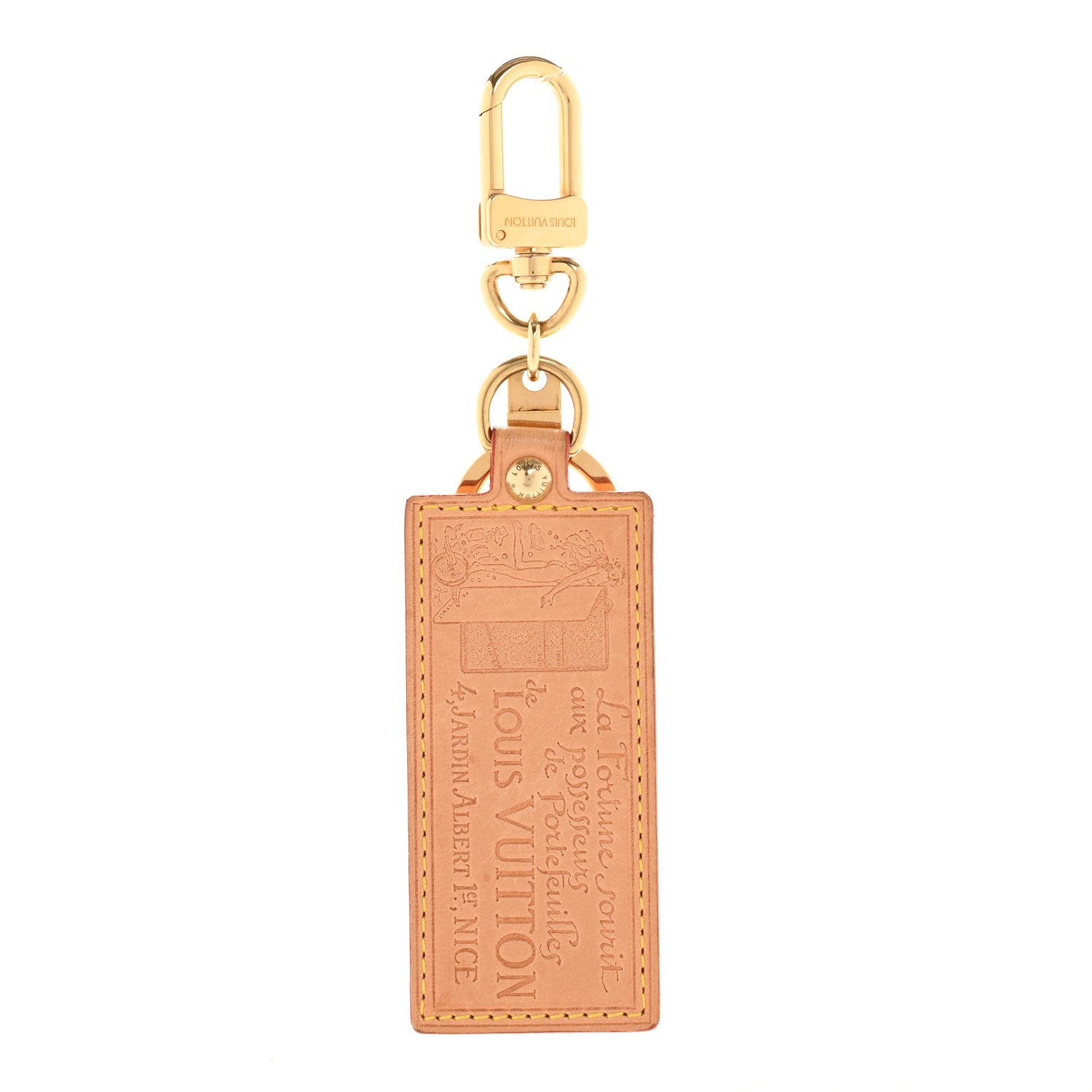 Louis Vuitton Vachetta Porte Clefs Fortune Key Chain 1 of 5