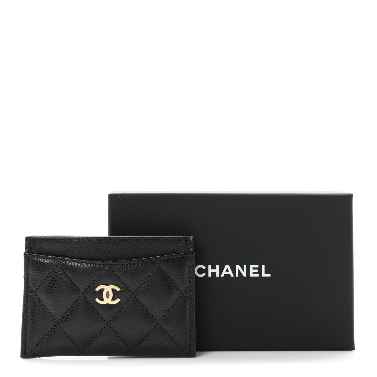 Chanel Caviar Quilted Card Holder Black 9 of 9