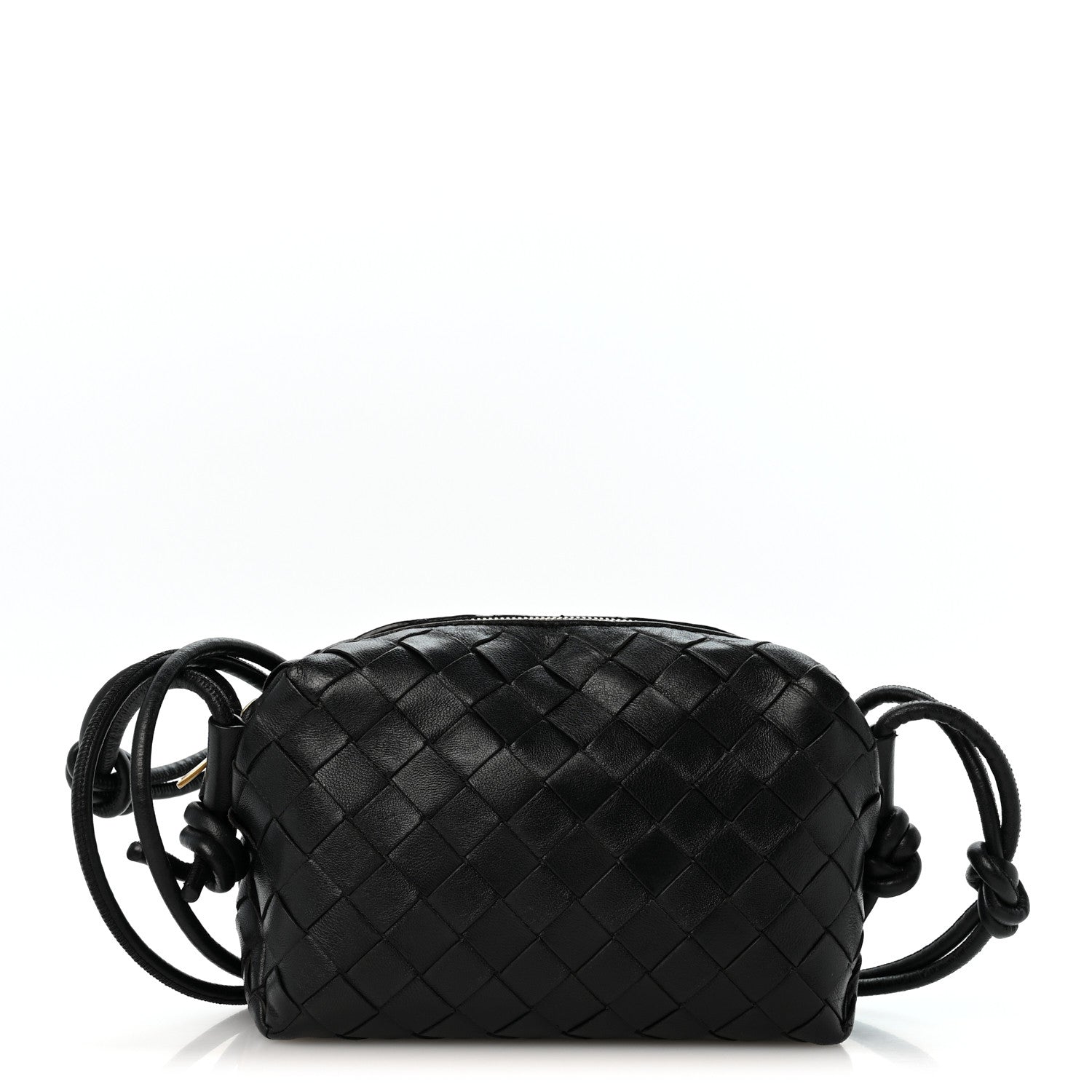 Bottega Veneta Nappa Intrecciato Mini Loop Camera Bag Black 1 of 11