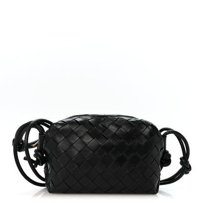 Bottega Veneta Nappa Intrecciato Mini Loop Camera Bag Black 1 of 11