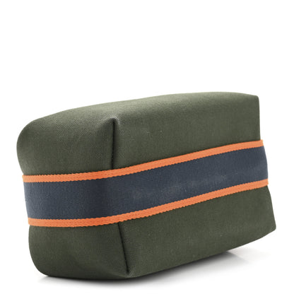 Hermes Canvas Small Bride-A-Brac Pouch Vert Foret 4 of 9